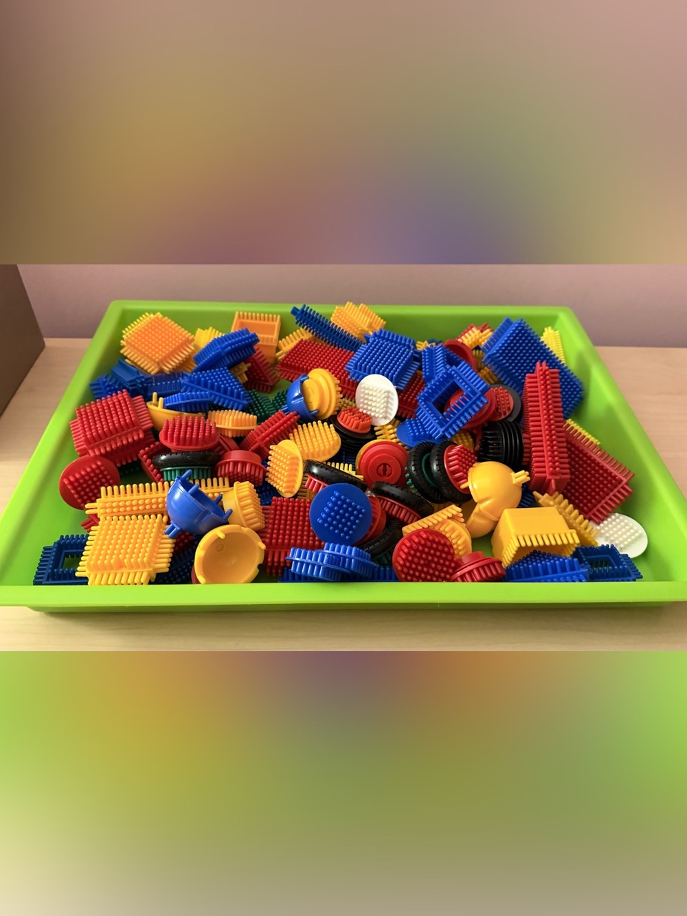 Interlocking Bristle Building Set - Multicolor Kids Toy-111 pieces